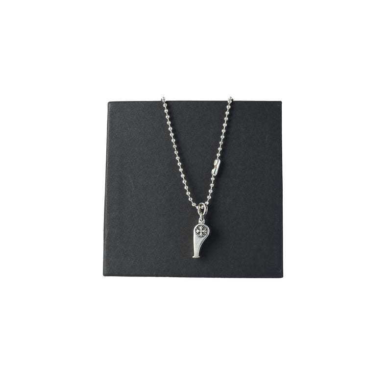 Chrome Hearts Cross Whistle Pendant Necklace Silver - NOBLEMARS