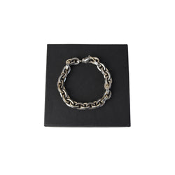 Chrome Hearts Large Paper Chain Link Bracelet Silver - NOBLEMARS