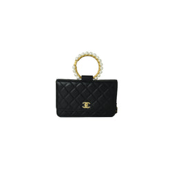 CHANEL, Bags, Chanel Mini Classic Flap Bag Lambskin Goldtone Metalblack