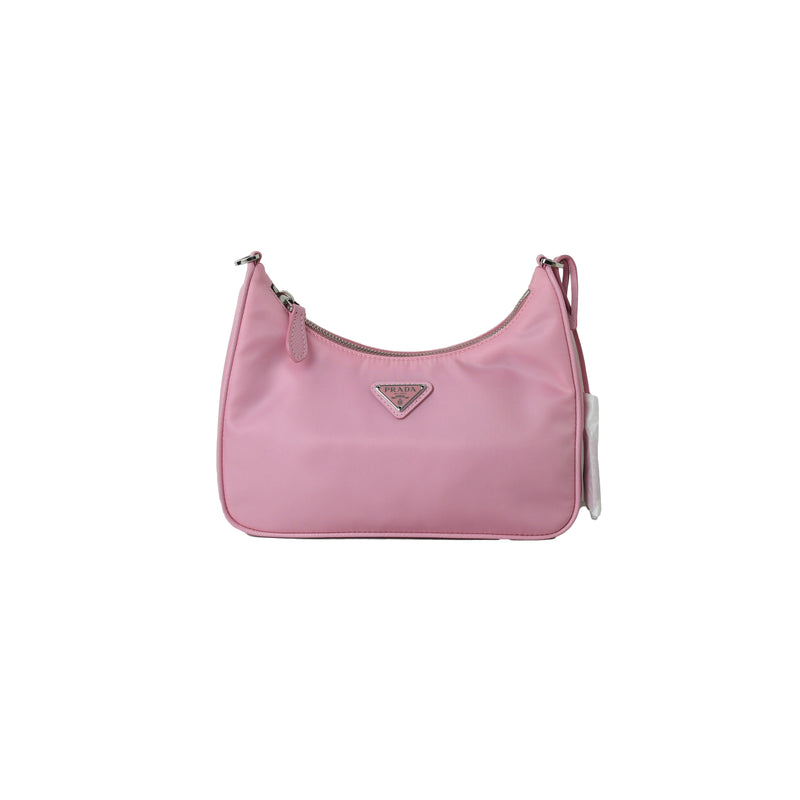 Prada Re-Edition 2005 Nylon Bag Begonia Pink in Nylon with Silver-tone - US