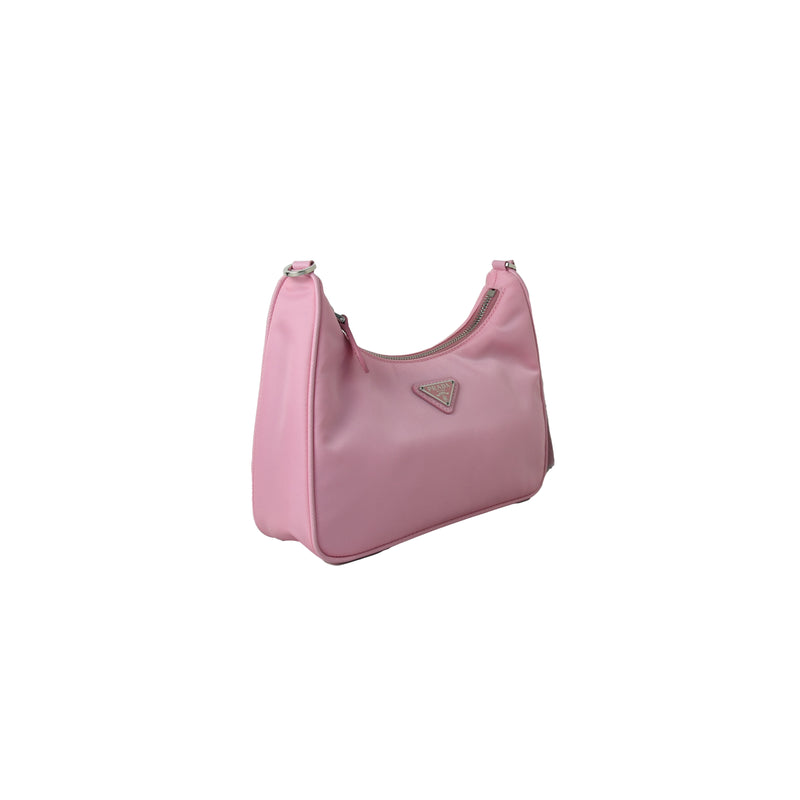 Prada Re-Edition 2005 Re-Nylon Bag Alabaster Pink in Re-Nylon with  Silver-tone - US