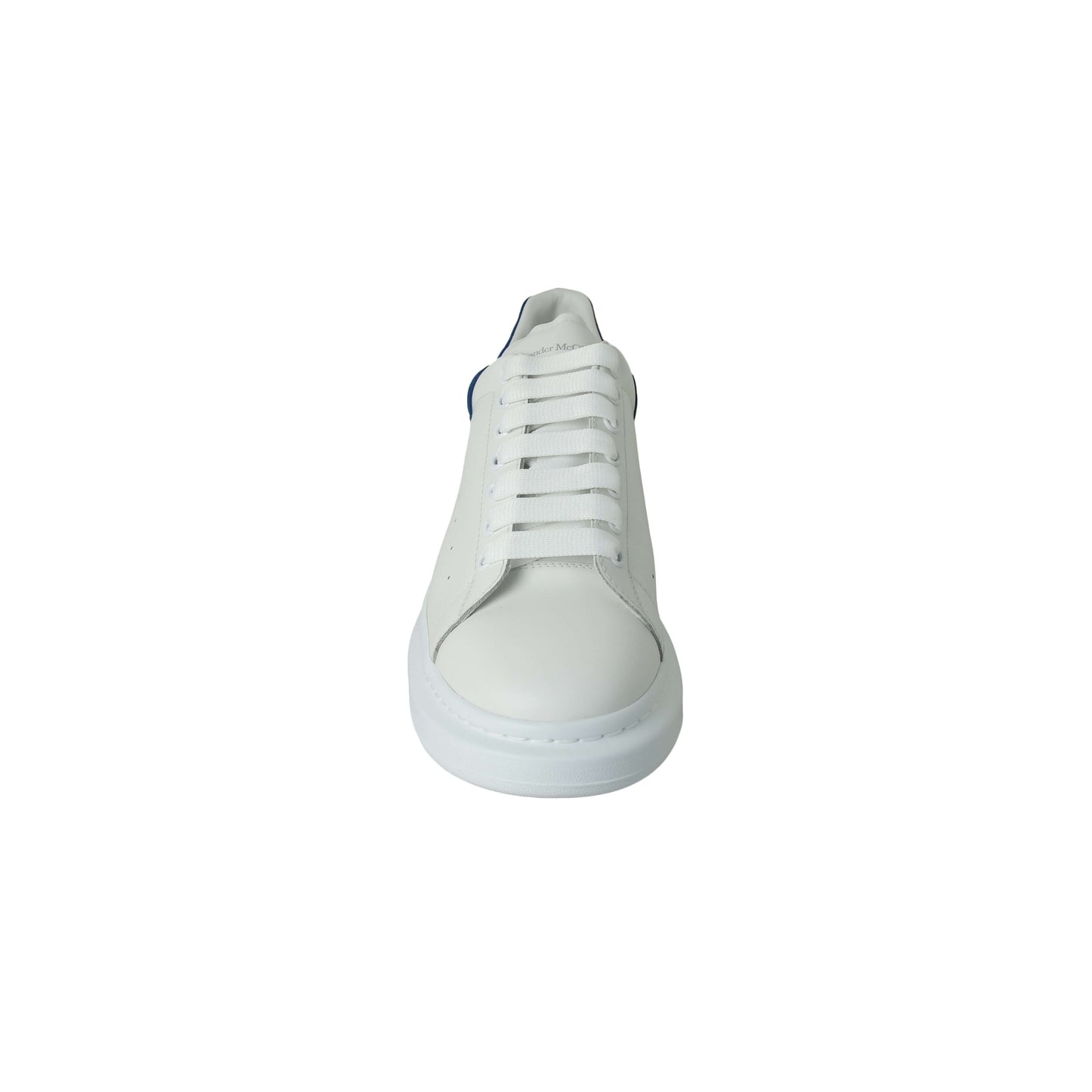 Alexander Mcqueen Larry Leather Sneaker White Paris Blue - NOBLEMARS