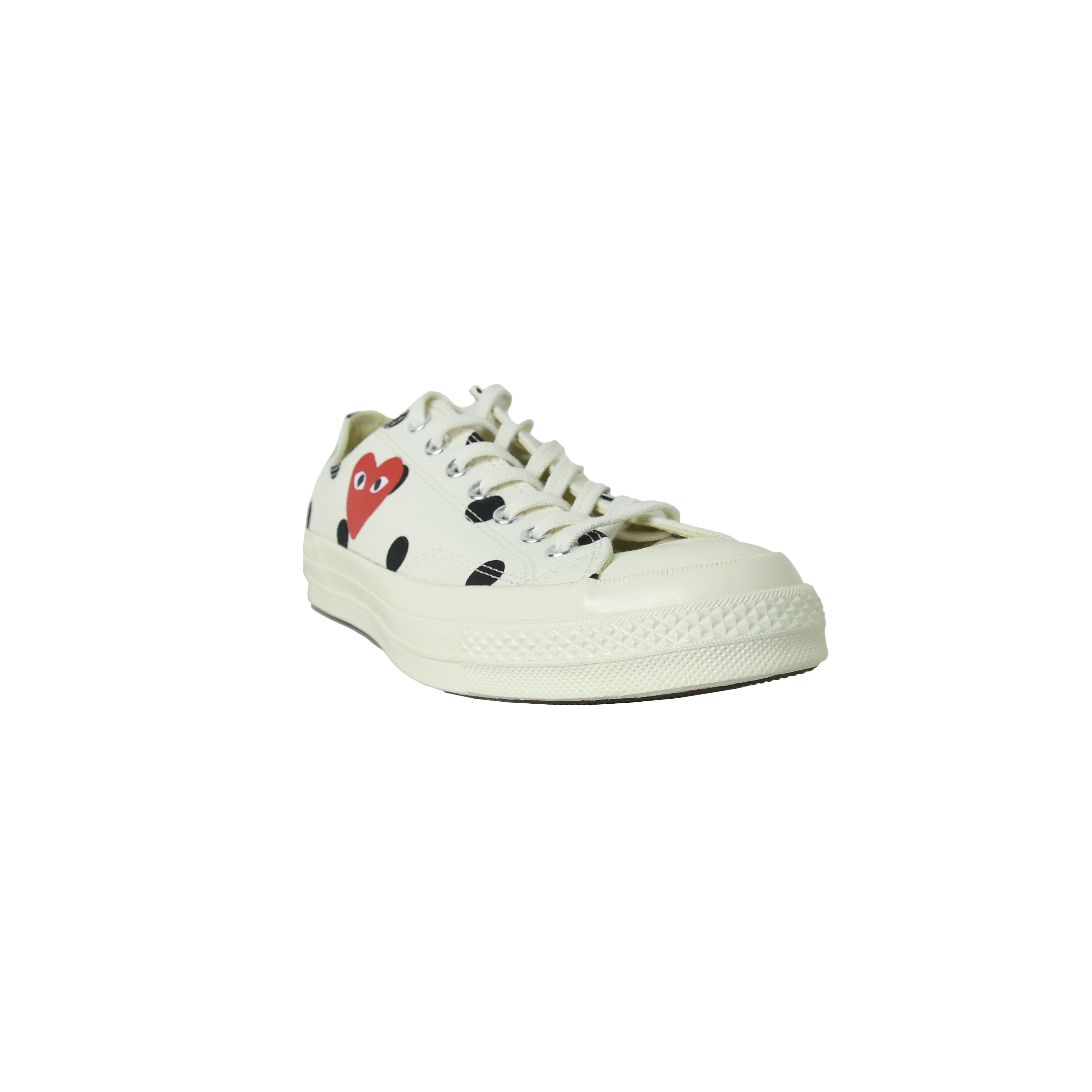 Fashion converse x cdg polka dot