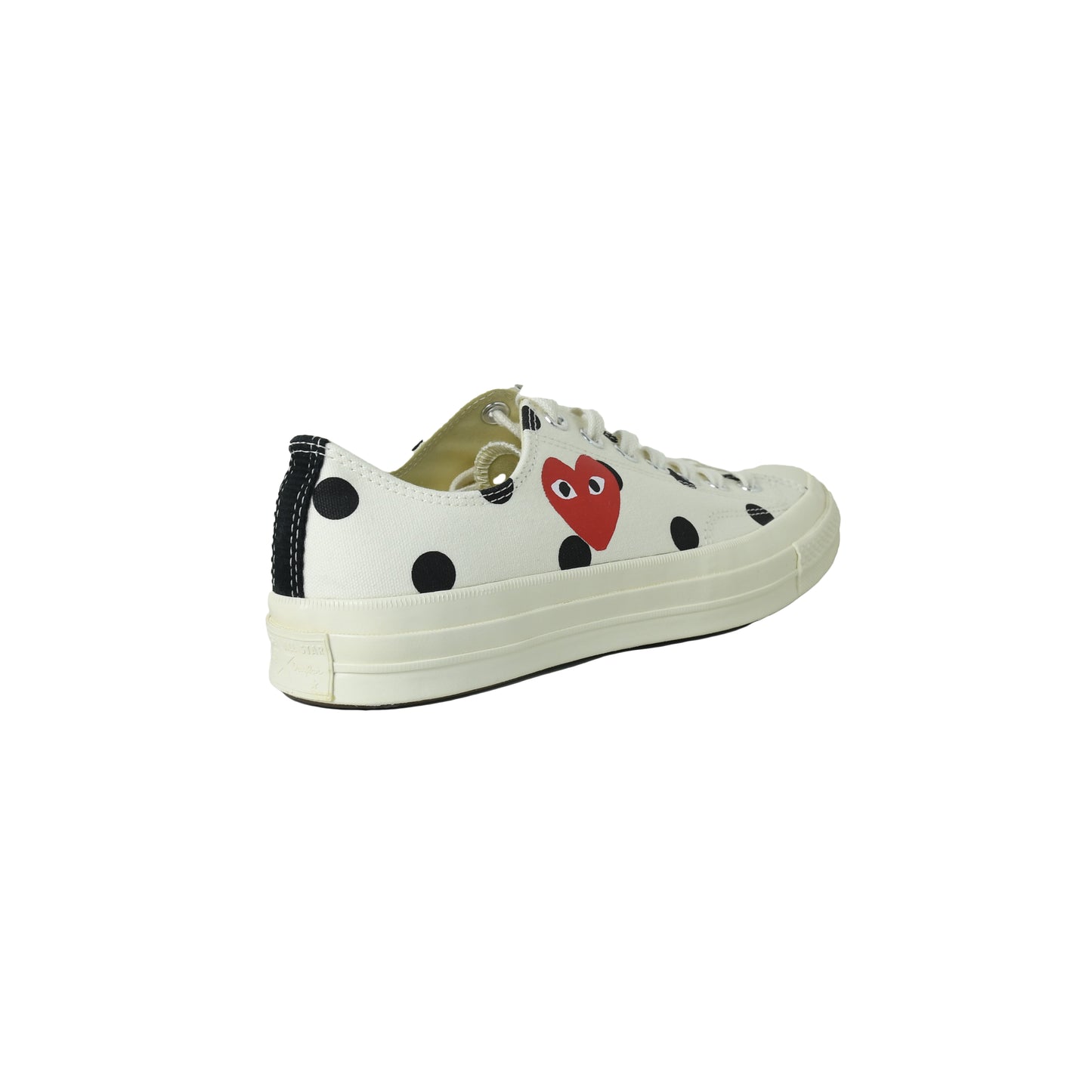 Converse X CDG Polka Dots Hearts Chucks White - NOBLEMARS