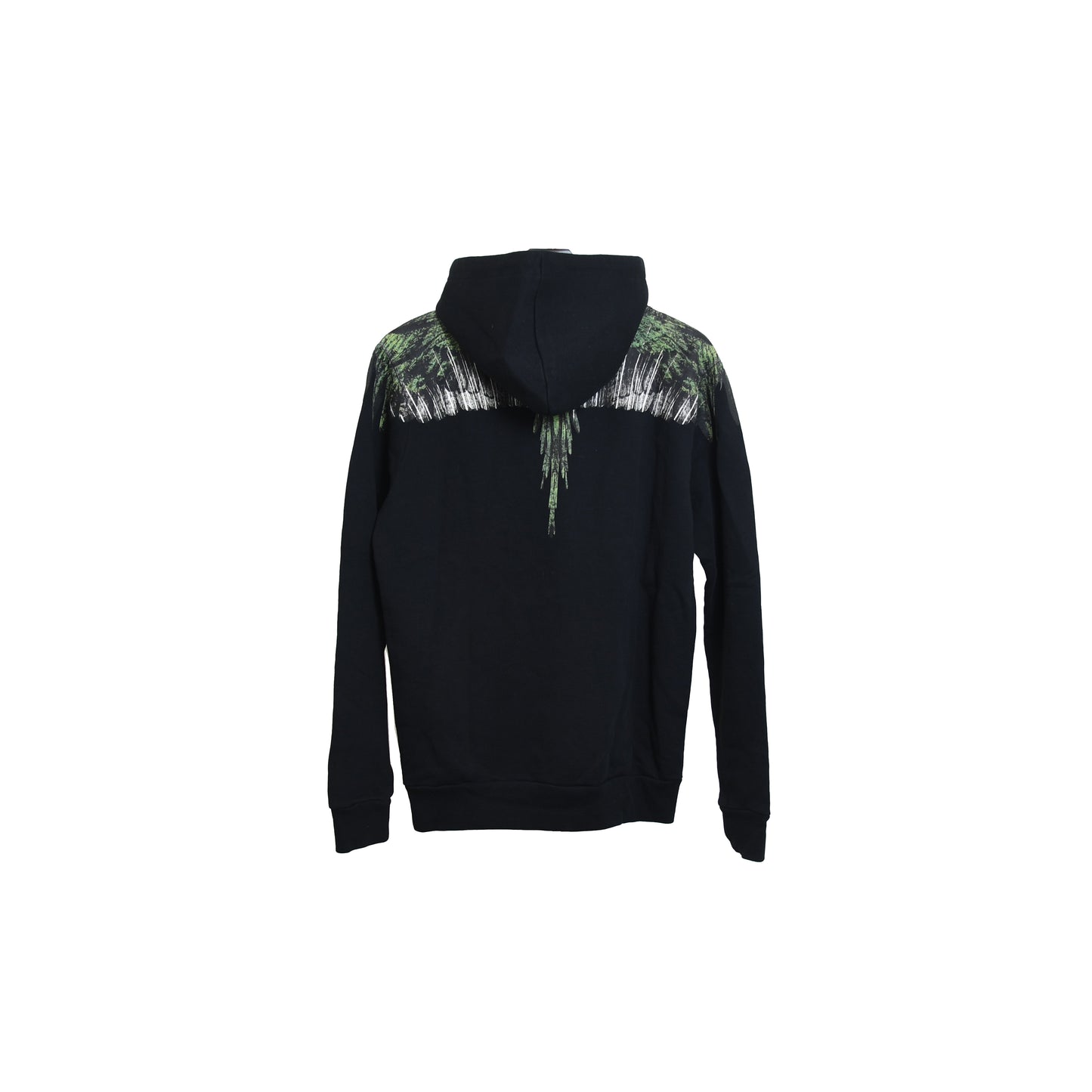 Marcelo Burlon Wood Wings Hoodie Black Green - NOBLEMARS