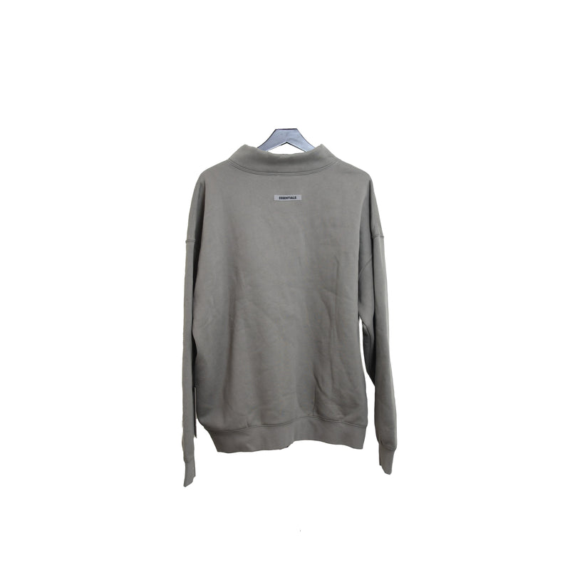 Fear Of God Essentials Reflective Logo Sweater Cement - NOBLEMARS