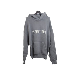 Fear Of God Essentials Knit Pullover Hoodie Dark Grey - NOBLEMARS