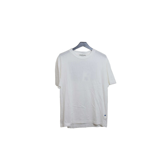 Acne Studios Stitched Back Logo T-Shirt White - NOBLEMARS