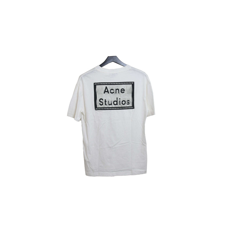 Acne Studios Stitched Back Logo T-Shirt White - NOBLEMARS