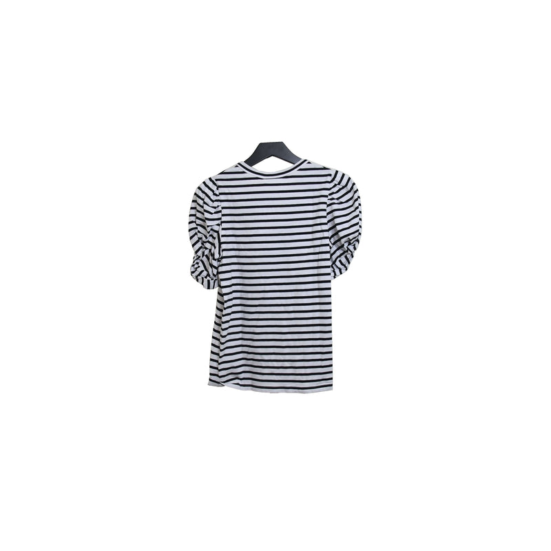 A.L.C Striped T-Shirt Black White - NOBLEMARS