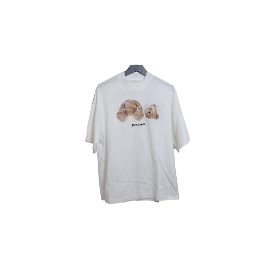 Palm Angels Bear Over Tee White Brown - NOBLEMARS