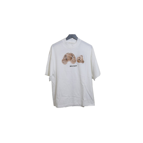 Palm Angels Bear Over Tee White Brown - NOBLEMARS