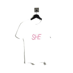 Paco Rabanne Pink She Font Slim Fit Tee White - NOBLEMARS