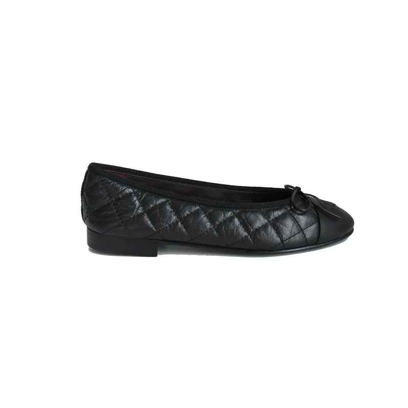 Chanel Classic Aged Calfskin Flats - NOBLEMARS