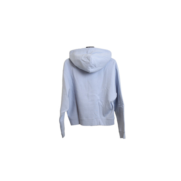 Alexander Wang Foundation Terry Hoodie W/Puff Paint Logo Xenon Blue - NOBLEMARS