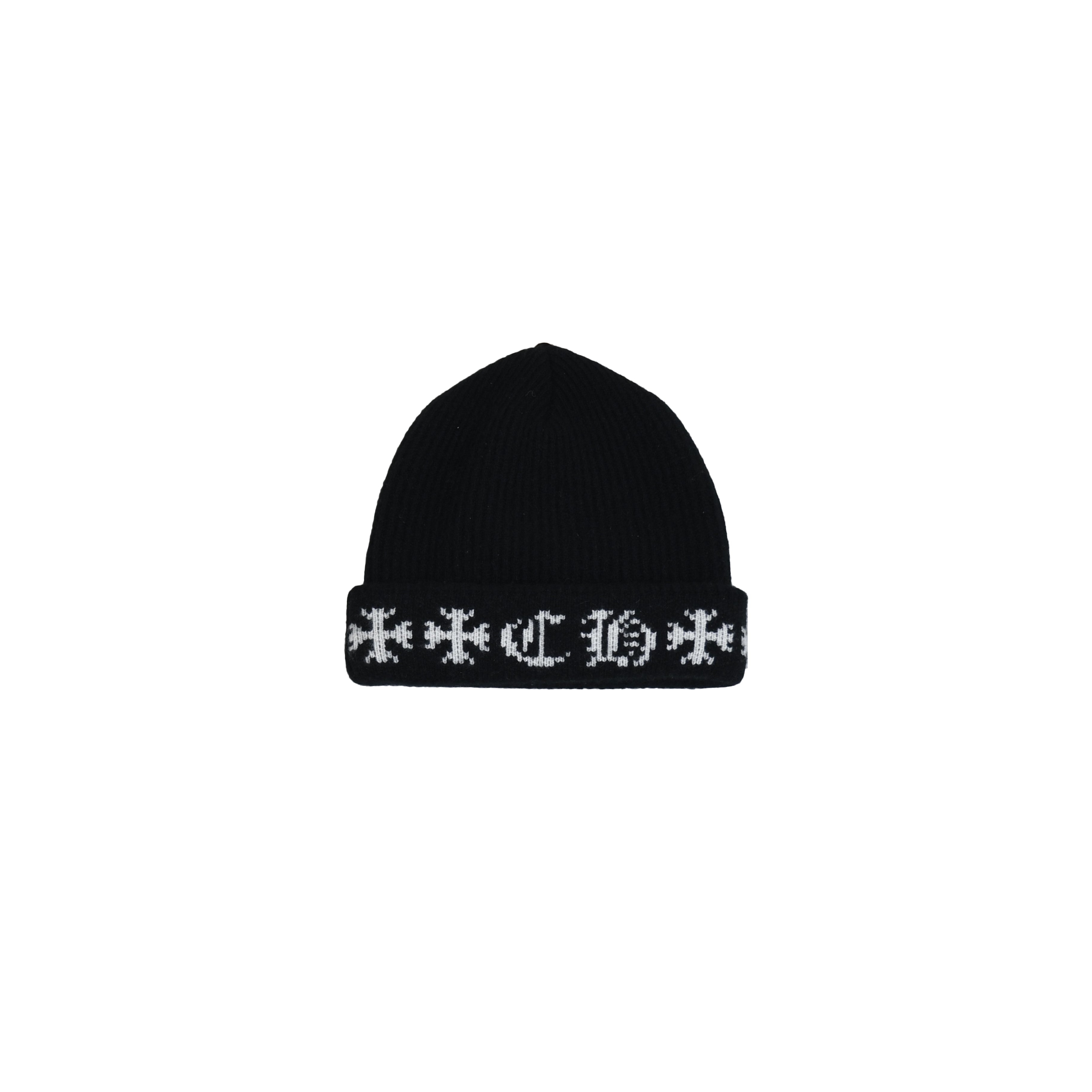 Chrome Heartrs CH Jacquard Beanie Black - NOBLEMARS