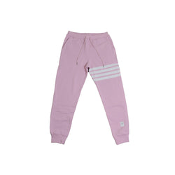 Thom Browne Classic Sweatpants In Classic Loop Back W/Engineered 4 Bar Light Pink - NOBLEMARS