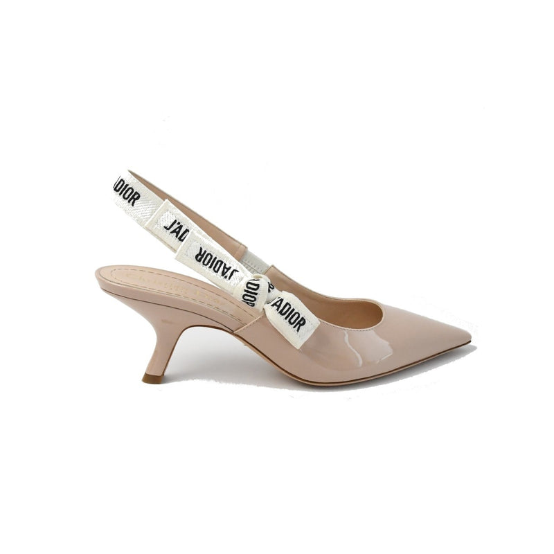Dior J'adior Slingback Sandals Patent Calf Nude - NOBLEMARS