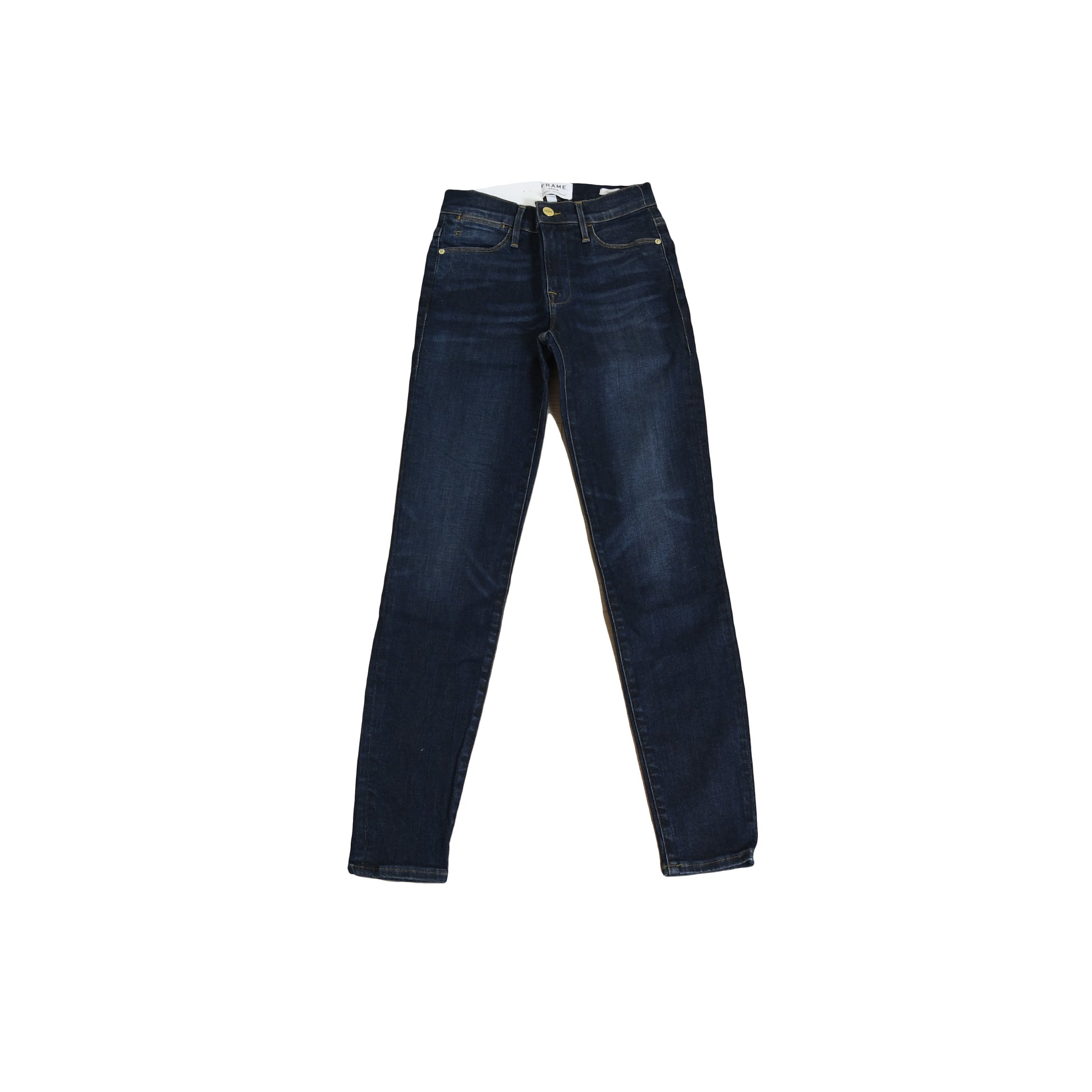 Frame Le High Skinny Fit Jeans Blue - NOBLEMARS