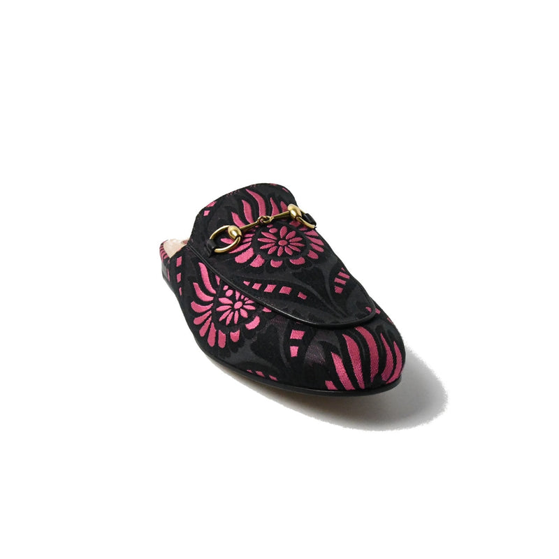 Gucci Fabric Slippers Pink Black - NOBLEMARS