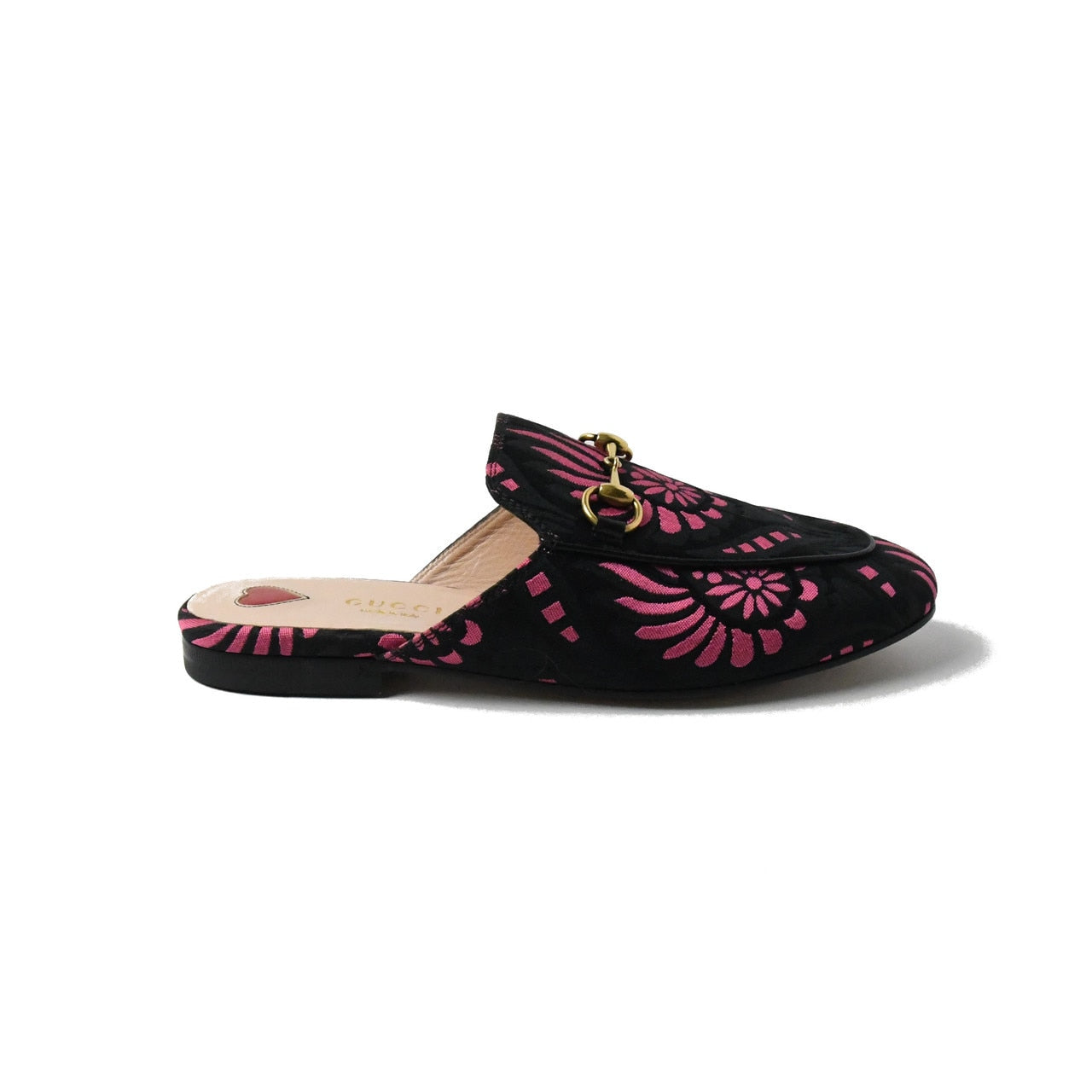 Gucci Fabric Slippers Pink Black - NOBLEMARS