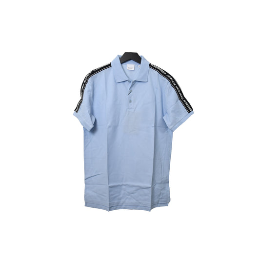 Burberry London England Shoulder Logo Polo Pale Blue - NOBLEMARS