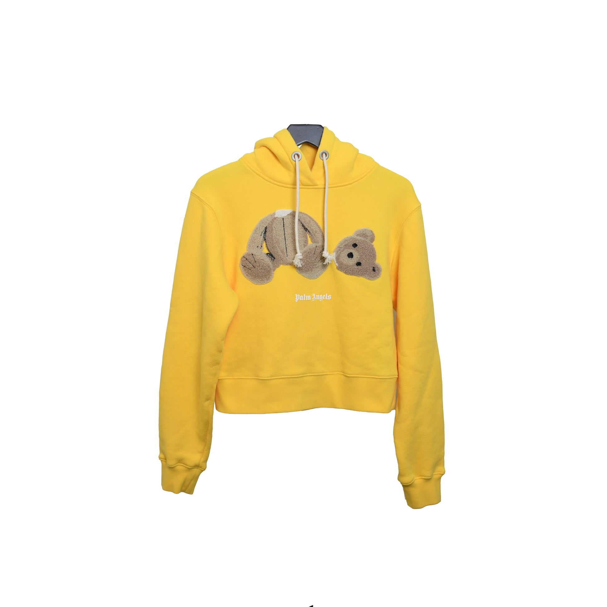 Palm Angels Bear Womens Hoodie Yellow - NOBLEMARS