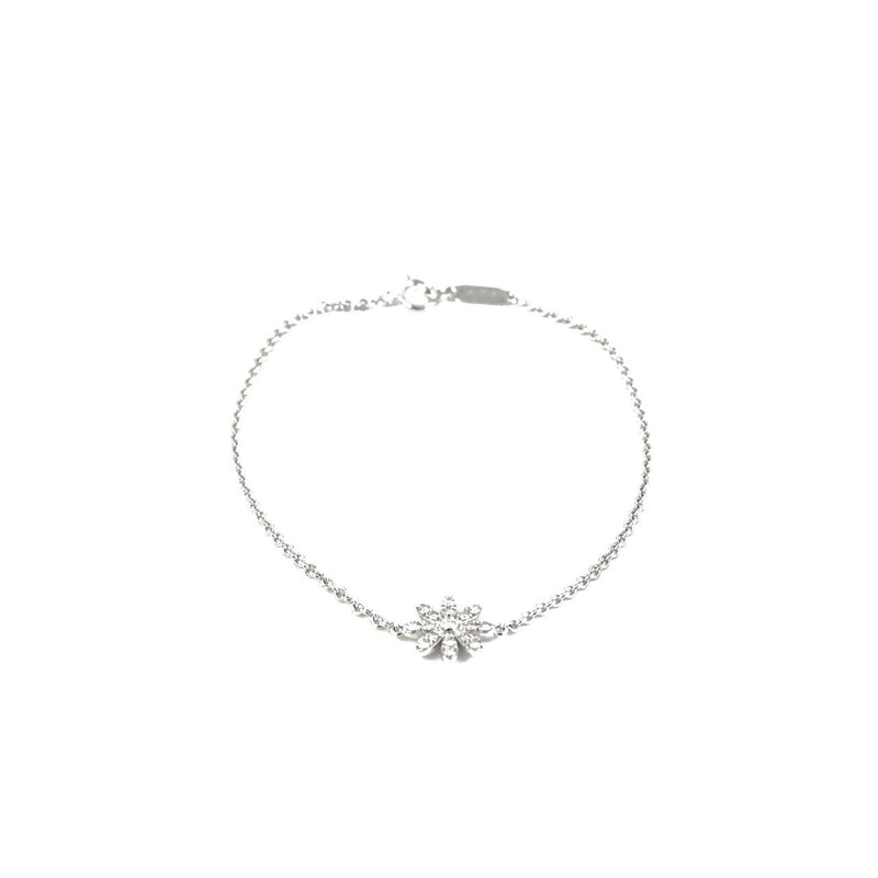 Tiffany Diamond 18K White Gold Enchant Garden Flower Bracelet - NOBLEMARS