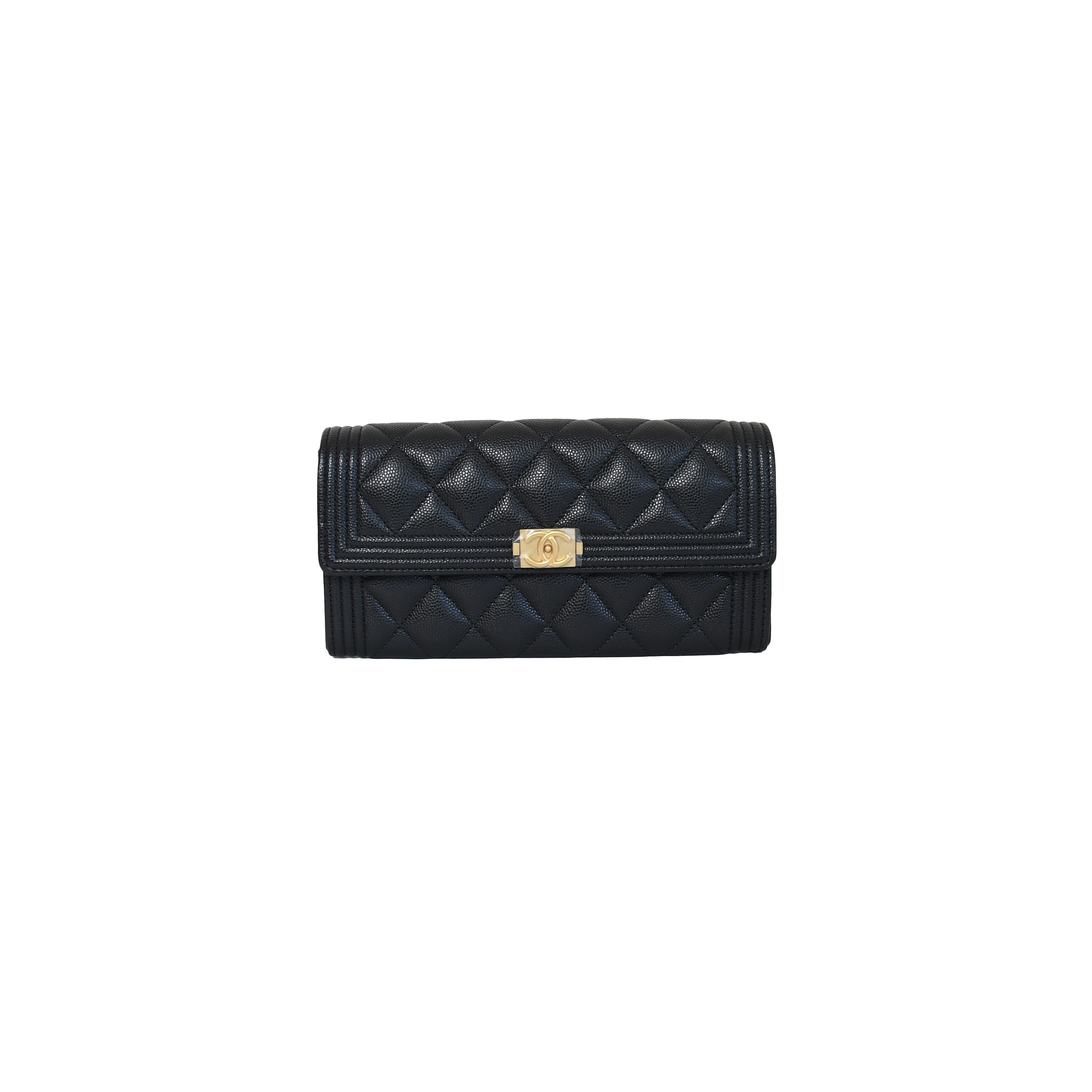 CHANEL Interlocking CC Logo Leather Wallet — MISS LULALA