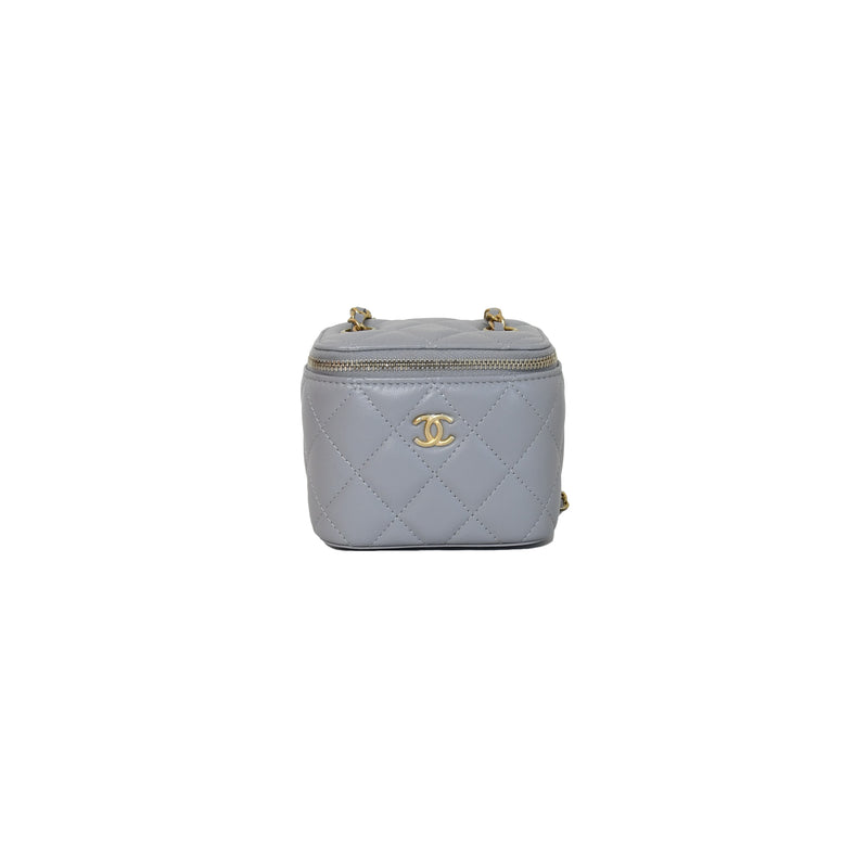 Chanel Small Vanity Bag Grey - NOBLEMARS