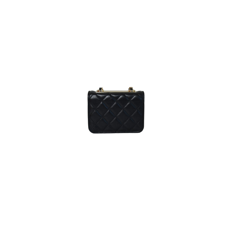 chanel black coin purse