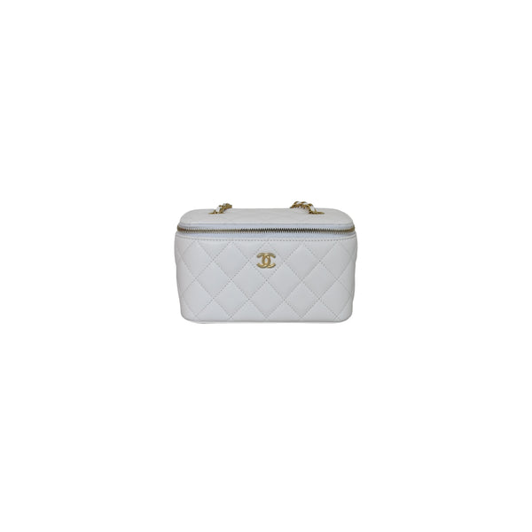Chanel Small Vanity Bag Pearl Crush White