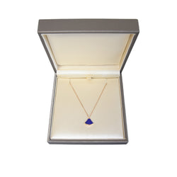 Bvlgari Divas' Dream Diamond Lapis Lazuli 18k Rose Gold Pendant Necklace Deep Blue