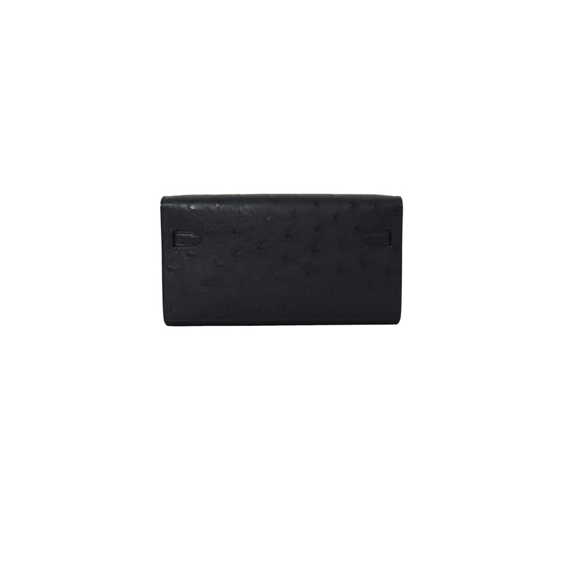 Black Ostrich Wallet