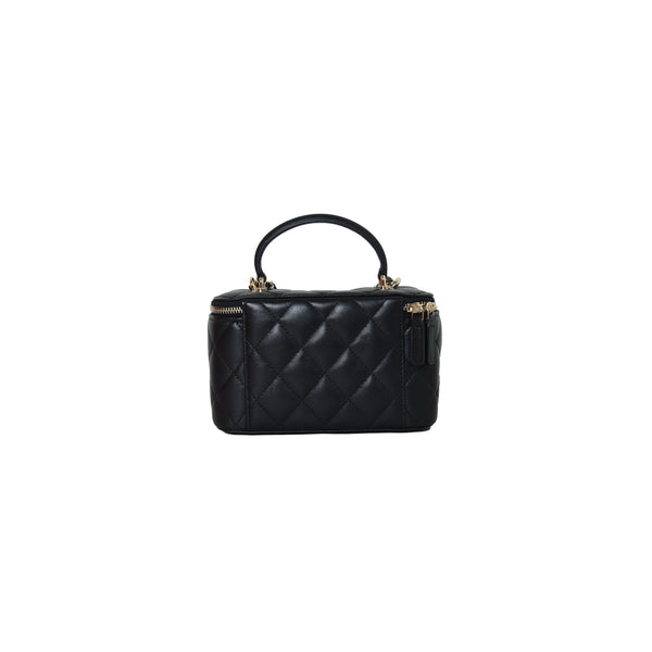 Chanel Small Vanity Bag With Chain Black - NOBLEMARS