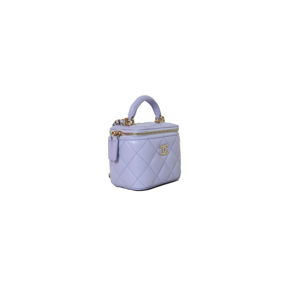 Chanel Small Vanity Bag Light Purple