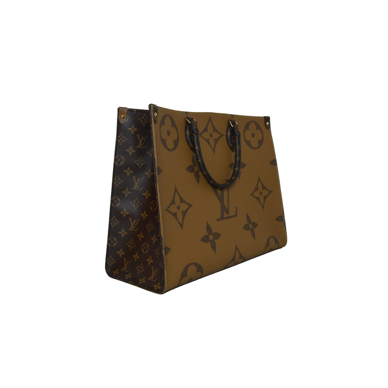 Louis Vuitton On The Go Monogran Tote Bag GM Brown