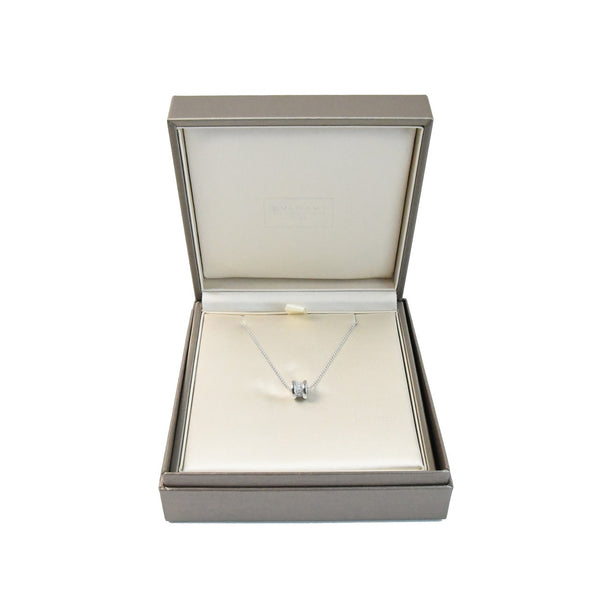 Bvlgari B.Zero1 White Necklace with Pave Diamond - NOBLEMARS