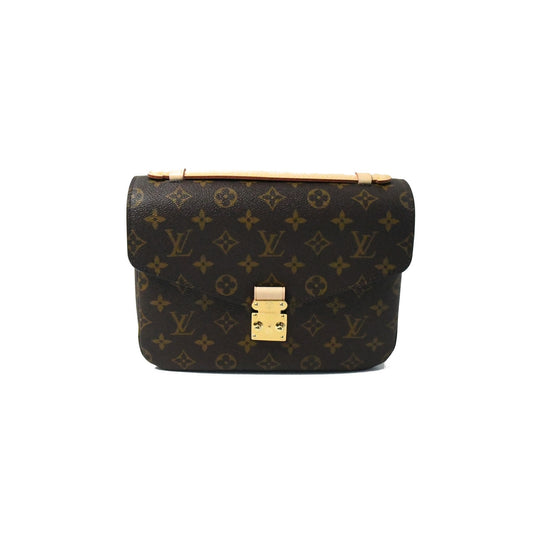 Louis Vuitton Classic Monogram Pochette Metis Bag Brown - NOBLEMARS