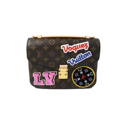 Louis Vuitton Limited Monogram Patch Canvas Pochette Bag Brown - NOBLEMARS