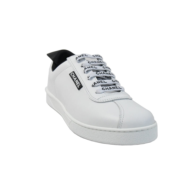 Chanel Calfskin Sneakers White - NOBLEMARS