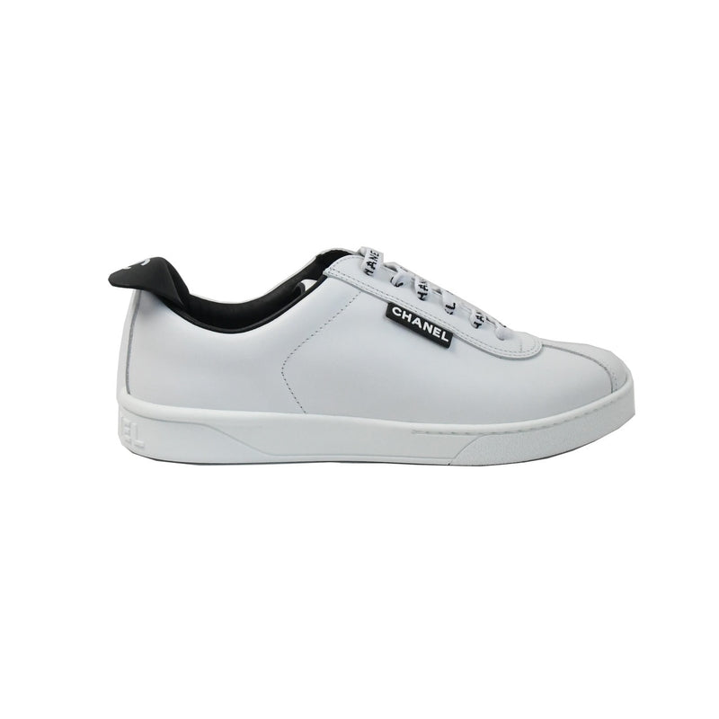 Chanel Calfskin Sneakers White - NOBLEMARS