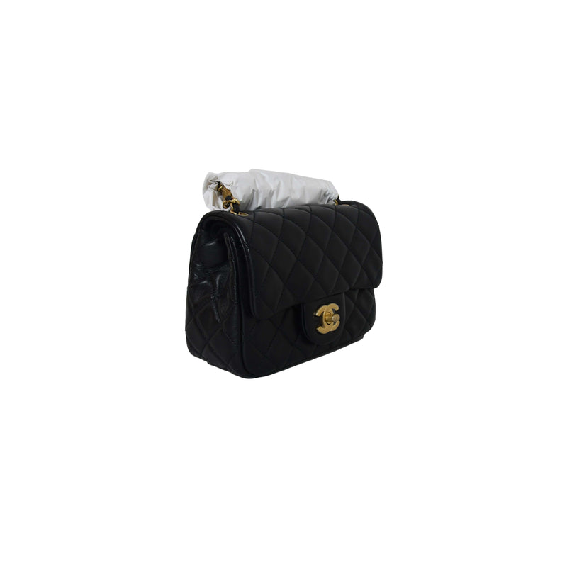 Chanel 21C PEARL CRUSH Mini Rectangular Black Calfskin Leather Unboxing  Initial Reaction #luxurypl38 