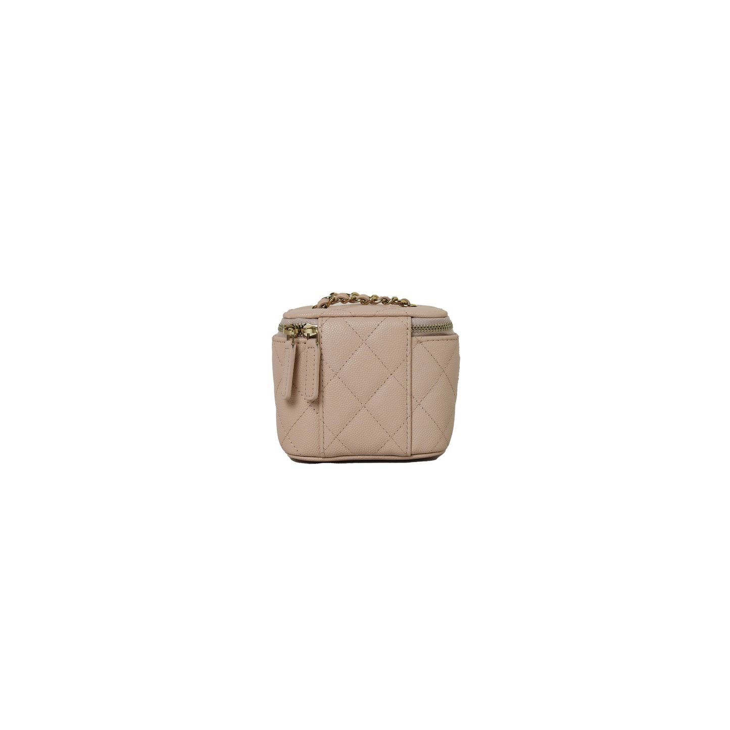 Chanel Small Caviar Vanity Bag Light Beige - NOBLEMARS