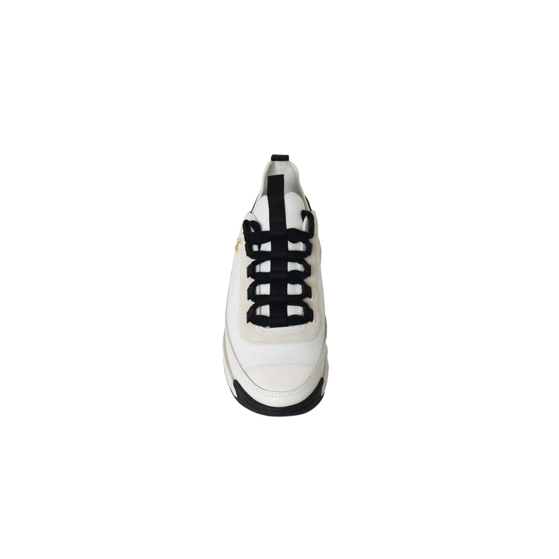 Chanel Velvet Calfskin & Mixed Fibers Sneakers Ivory - NOBLEMARS