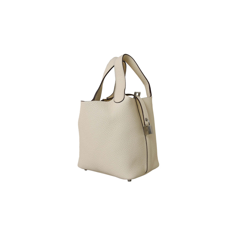 Hermes Cargo Picotin Lock Bag 18 In Beton And Nata With Gold Hardware –  Found Fashion