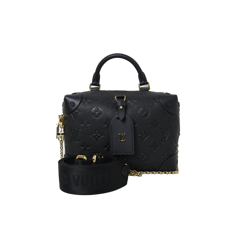 Petite Malle Bag - Luxury Fashion Leather Black