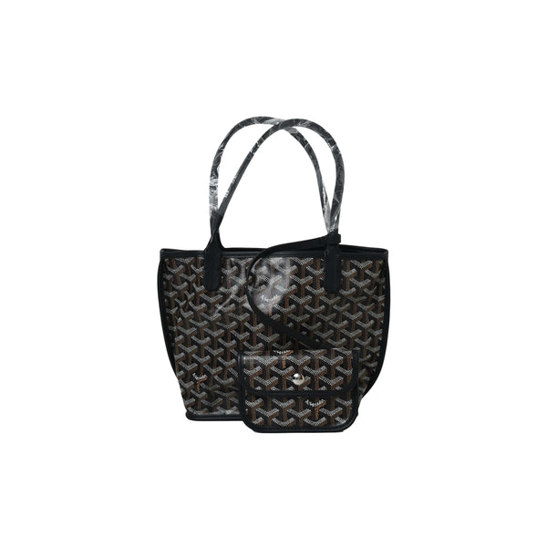 Goyard Mini Reversible Goyardine Anjou Bag Black - NOBLEMARS