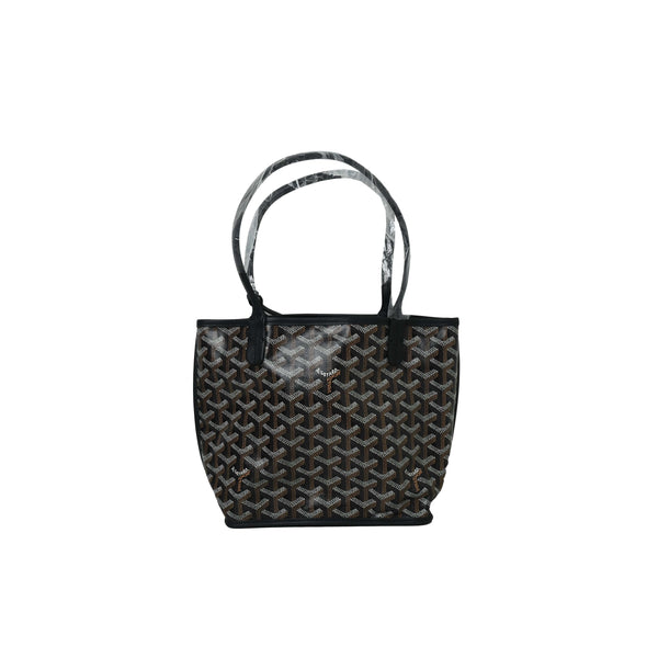 Goyard Mini Reversible Goyardine Anjou Bag Black - NOBLEMARS