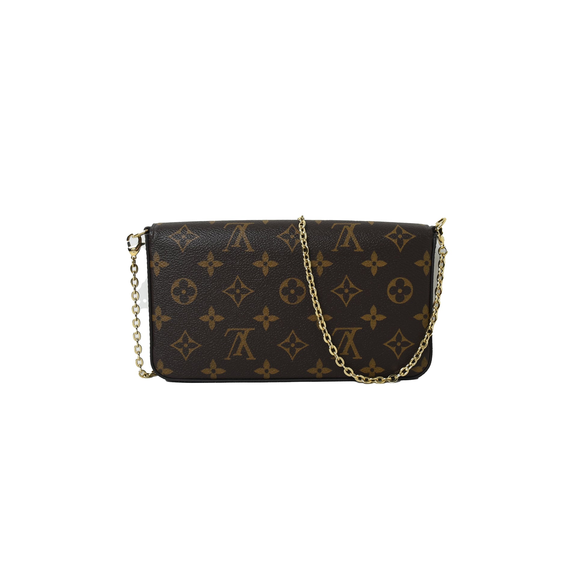 Louis Vuitton Vivienne Pochette Felicie Hollywood Bag With Chain Brown - NOBLEMARS